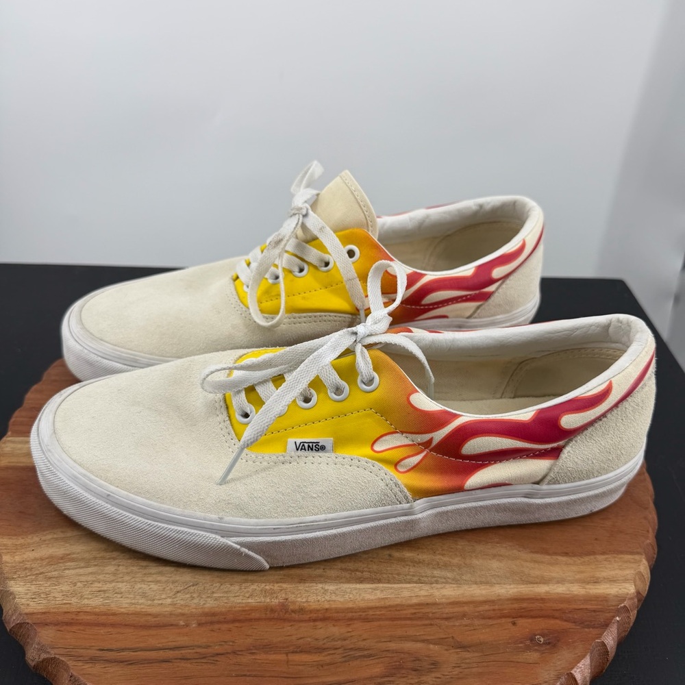 VANS Off the Wall Era Flame 507452 Skate Shoes Sneakers Men's 11 M Suede Leather